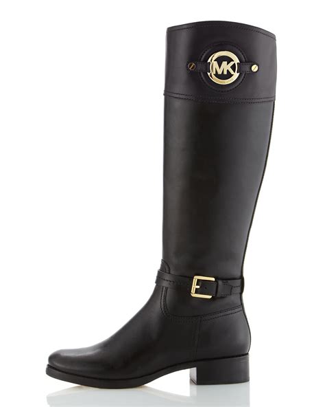 michael kors riding boots womens|michael kors adjustable buckle boots.